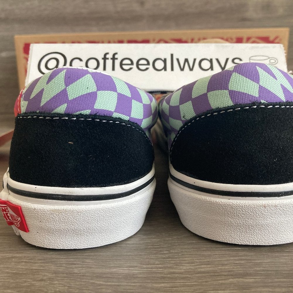 Vans Slip-On Twist Warp Checker Black Paprika NWB - Picture 7 of 10